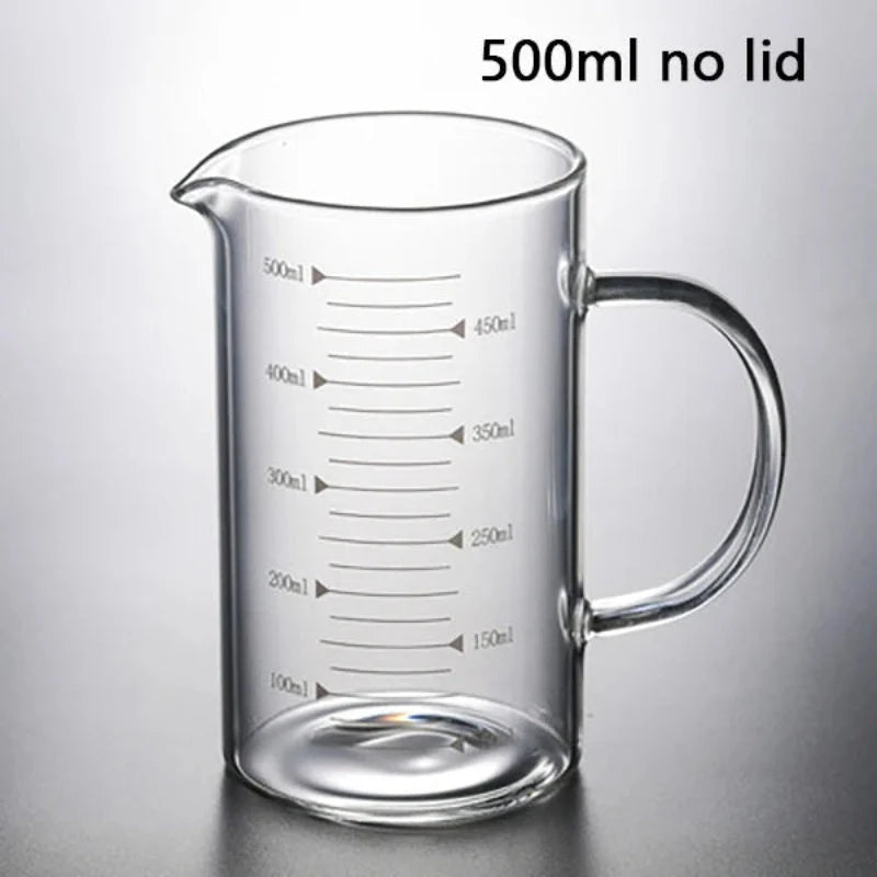 Measuring Cup | High Borosilicate & Heat-Resistant | 250/500/1000 ml