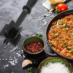 Meat Chopper | Heat-Resistant Nylon & Ergonomic Grip | 5-Blade