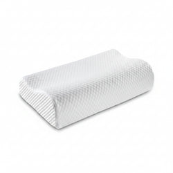 Memory Foam Pillow | Contoured Dual-Height Support | Removable Cover