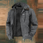 Men's Casual Jacket | Adjustable Hood & Full Zipper