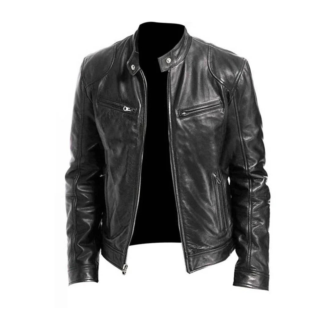 Men's Faux Leather Jacket | Classic Cut & Soft Lining | 4 Colors
