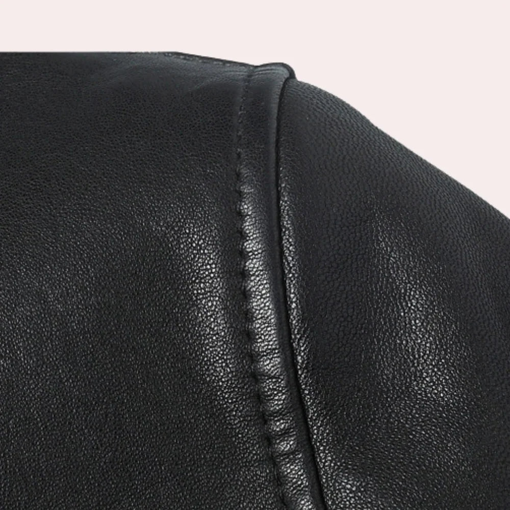 Men's Faux Leather Jacket | Classic Cut & Soft Lining | 4 Colors