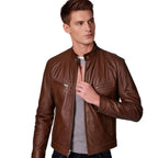 Men's Faux Leather Jacket | Classic Cut & Soft Lining | 4 Colors