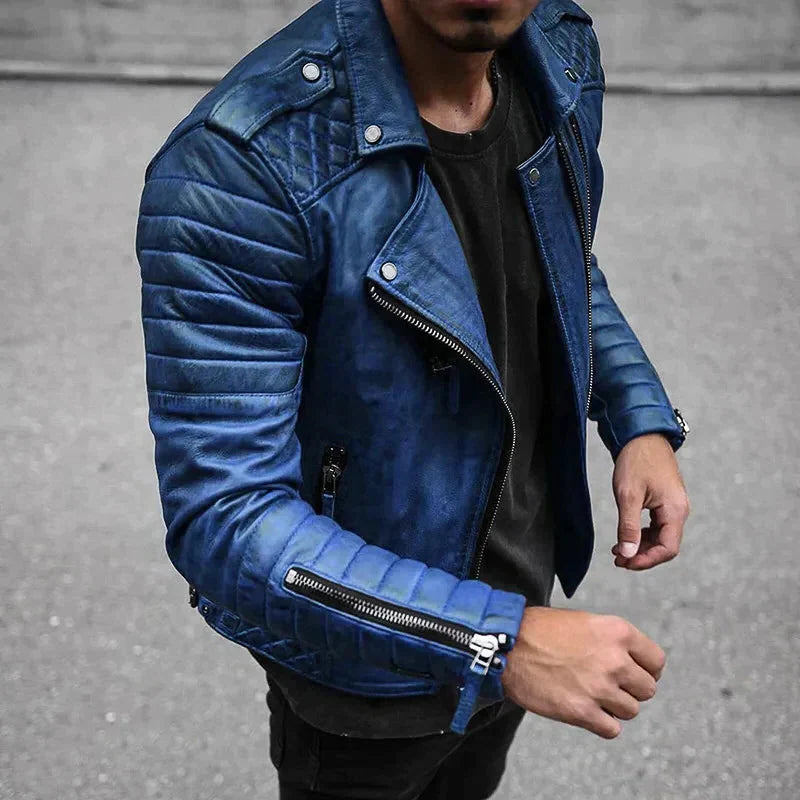 Men’s Faux Leather Jacket | Fitted & Soft Lined