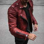 Men’s Faux Leather Jacket | Fitted & Soft Lined