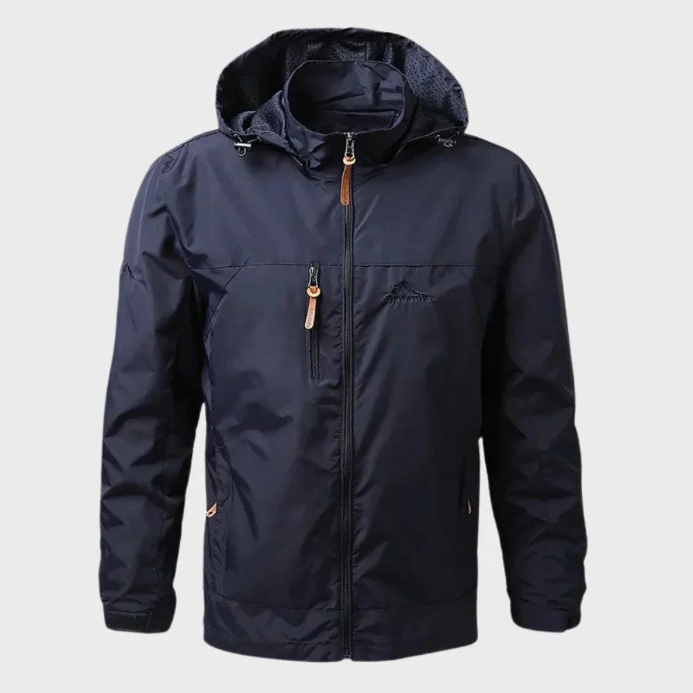 Men's Hooded Jacket | Waterproof & Warm Lined | Adjustable Hood