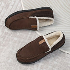 Men's Loafer Slippers | Warm Synthetic Wool & Machine Washable