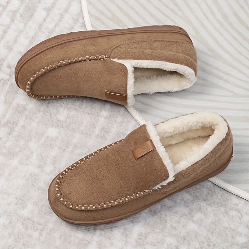 Men's Loafer Slippers | Warm Synthetic Wool & Machine Washable