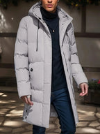 Men's Long Winter Jacket | Waterproof & Breathable Insulated Lining