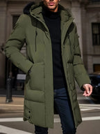 Men's Long Winter Jacket | Waterproof & Breathable Insulated Lining
