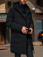 Men's Long Winter Jacket | Waterproof & Breathable Insulated Lining