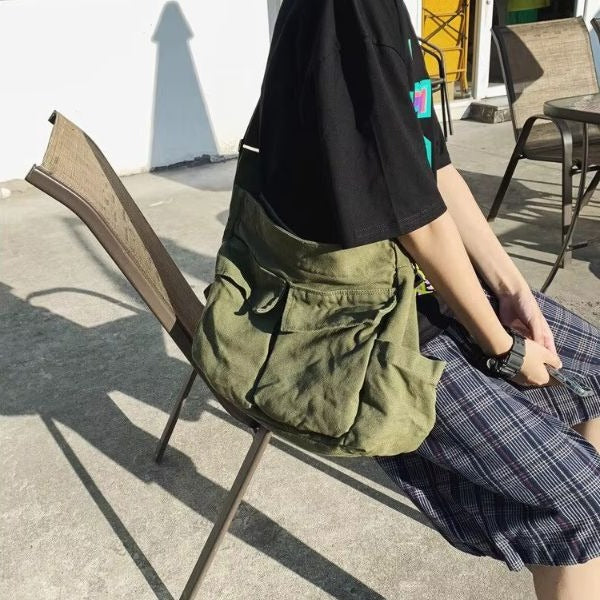 Messenger Bag | Large Capacity & Adjustable Strap | Shoulder or Crossbody Carry