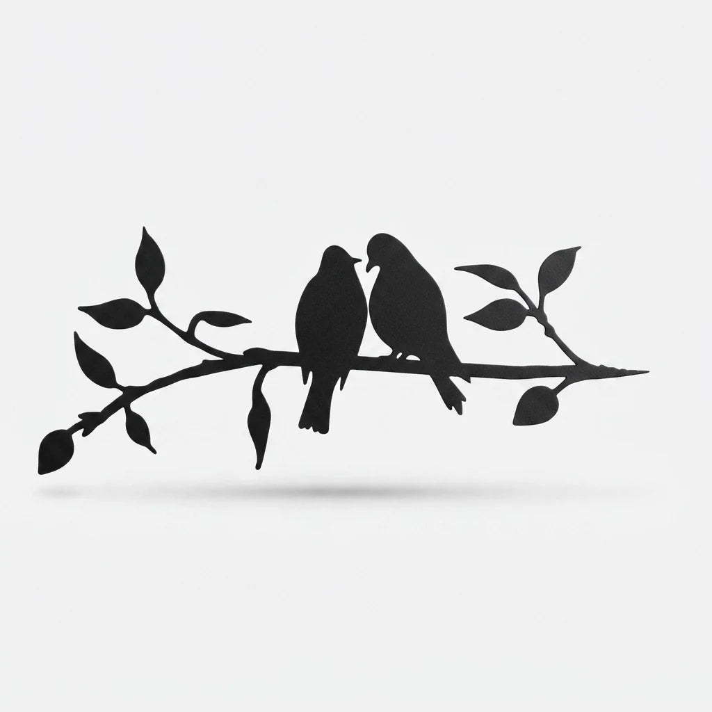 Metal Bird Silhouette | Matte Black Powder-Coated & Weatherproof