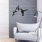 Metal Bird Silhouette | Matte Black Powder-Coated & Weatherproof