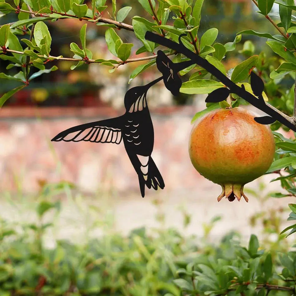 Metal Bird Silhouette | Matte Black Powder-Coated & Weatherproof