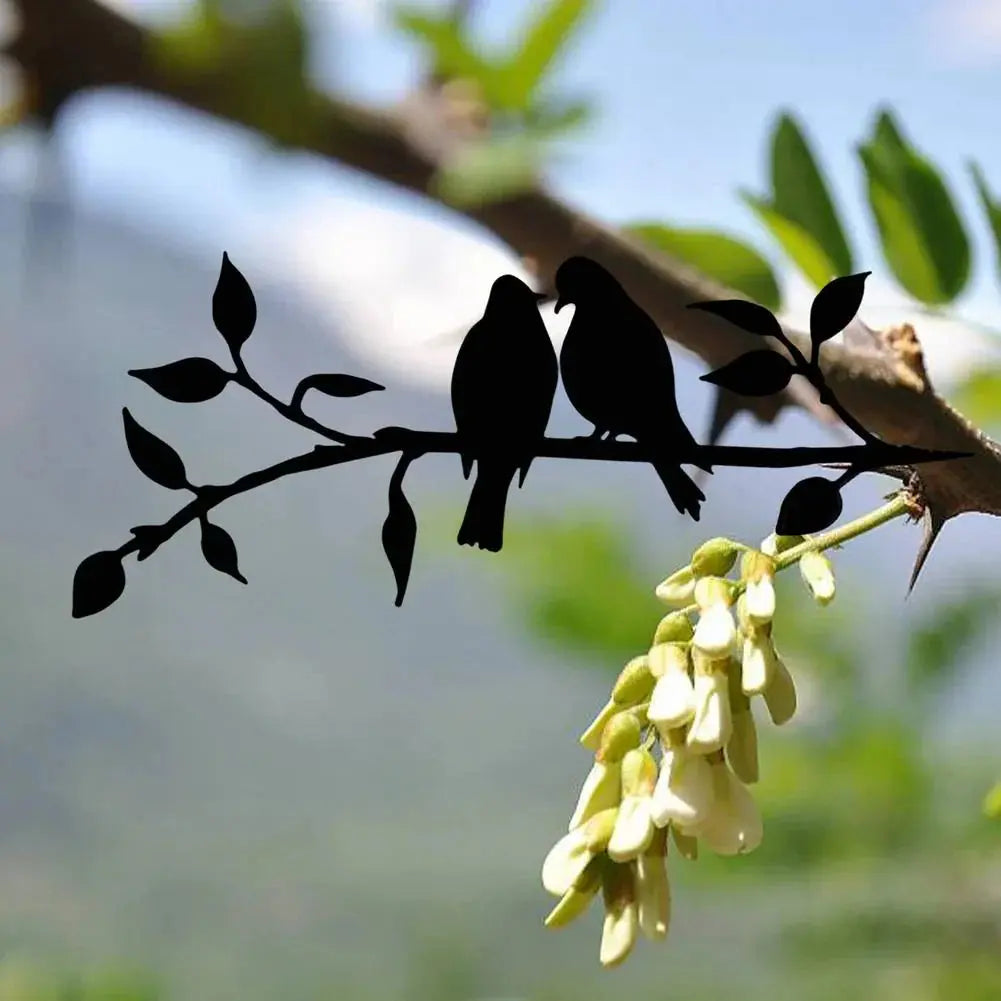 Metal Bird Silhouette | Matte Black Powder-Coated & Weatherproof