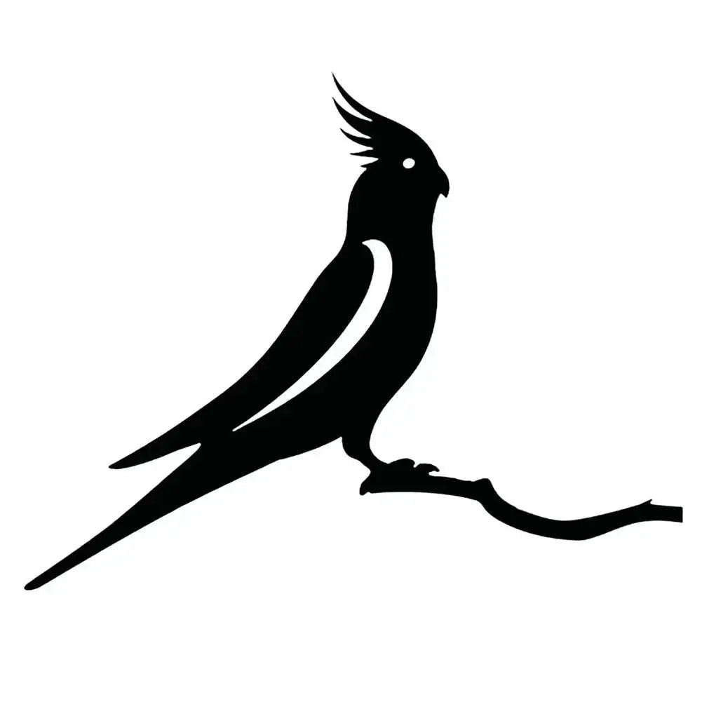 Metal Bird Silhouette | Matte Black Powder-Coated & Weatherproof