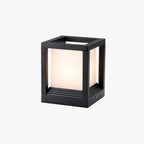 Outdoor Post Light | Rectangular Metal & Acrylic Lantern | Weather Resistant