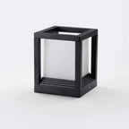 Outdoor Post Light | Rectangular Metal & Acrylic Lantern | Weather Resistant