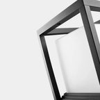 Outdoor Post Light | Rectangular Metal & Acrylic Lantern | Weather Resistant