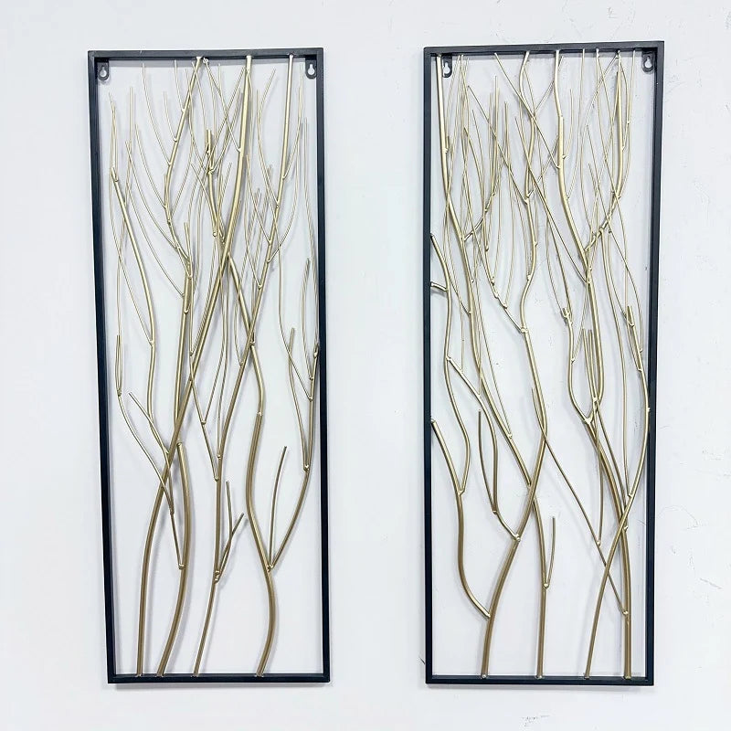 Metal Wall Art Panels | Modern Abstract Flowing Design