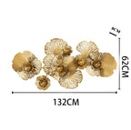 Metal Wall Sculpture | Layered Floral Design & Easy-Hang