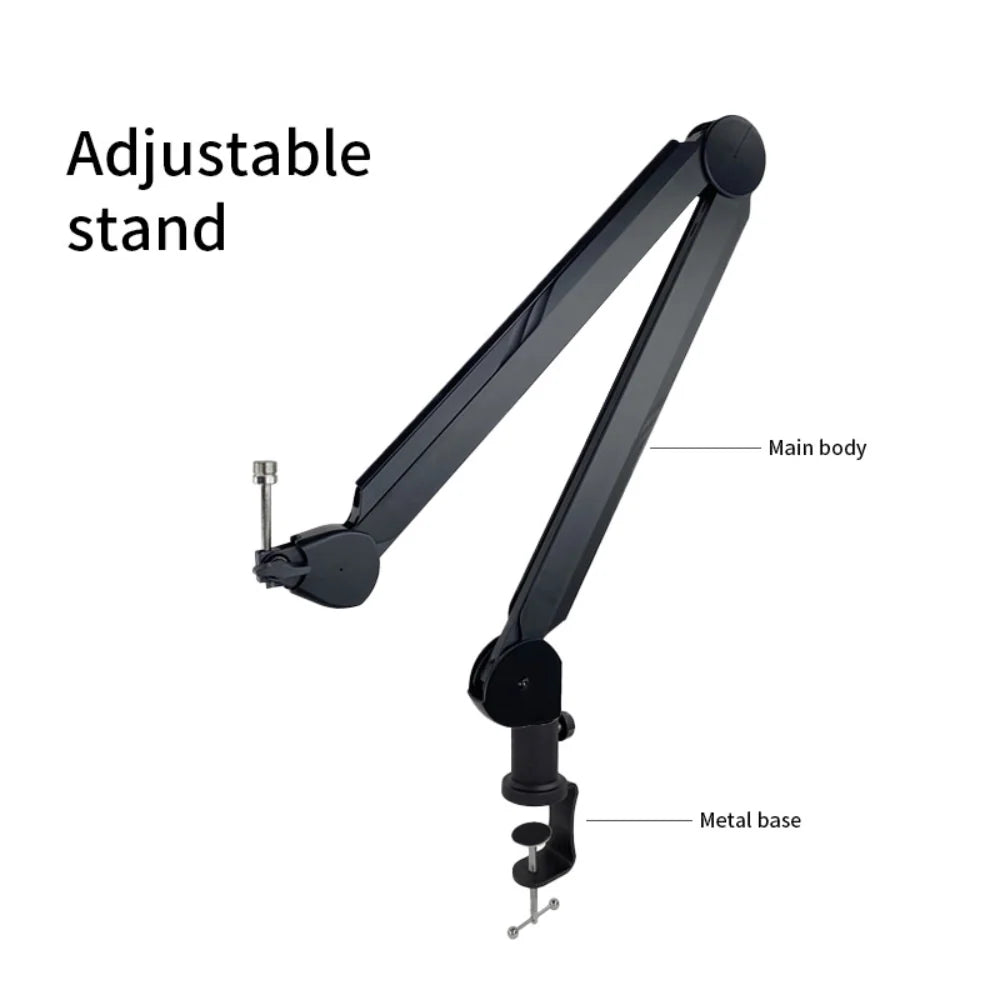 Microphone Boom Arm | Cable Management & Spring-Supported | Clamp Mount