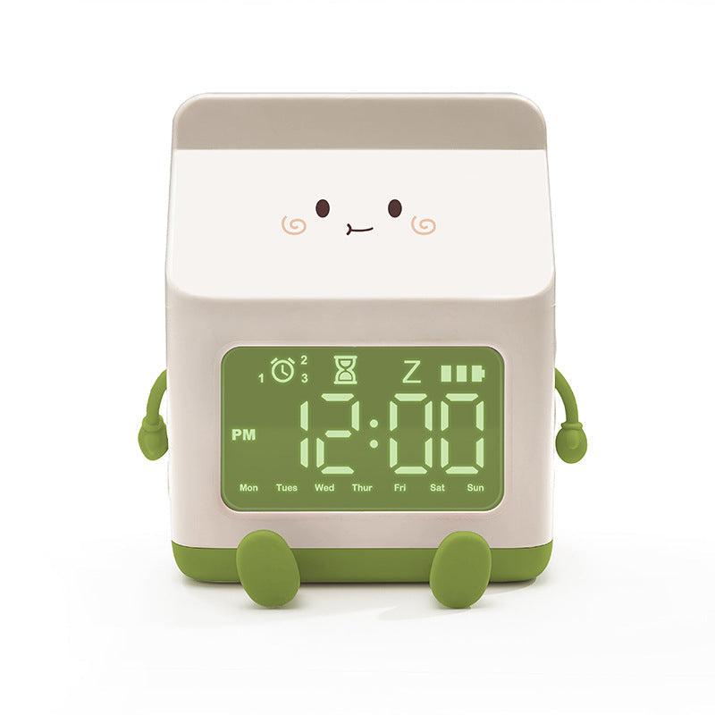 Milk Carton Shaped Alarm Clock