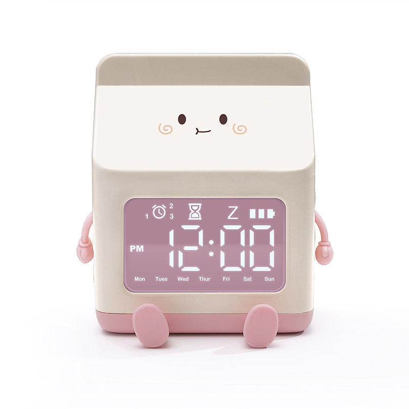 Milk Carton Shaped Alarm Clock