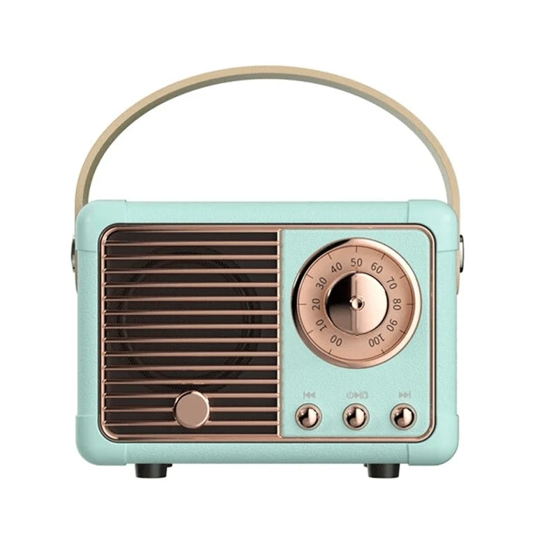 Mini Bluetooth Speaker | Retro Design & Rich Sound | 3-Hour Playtime