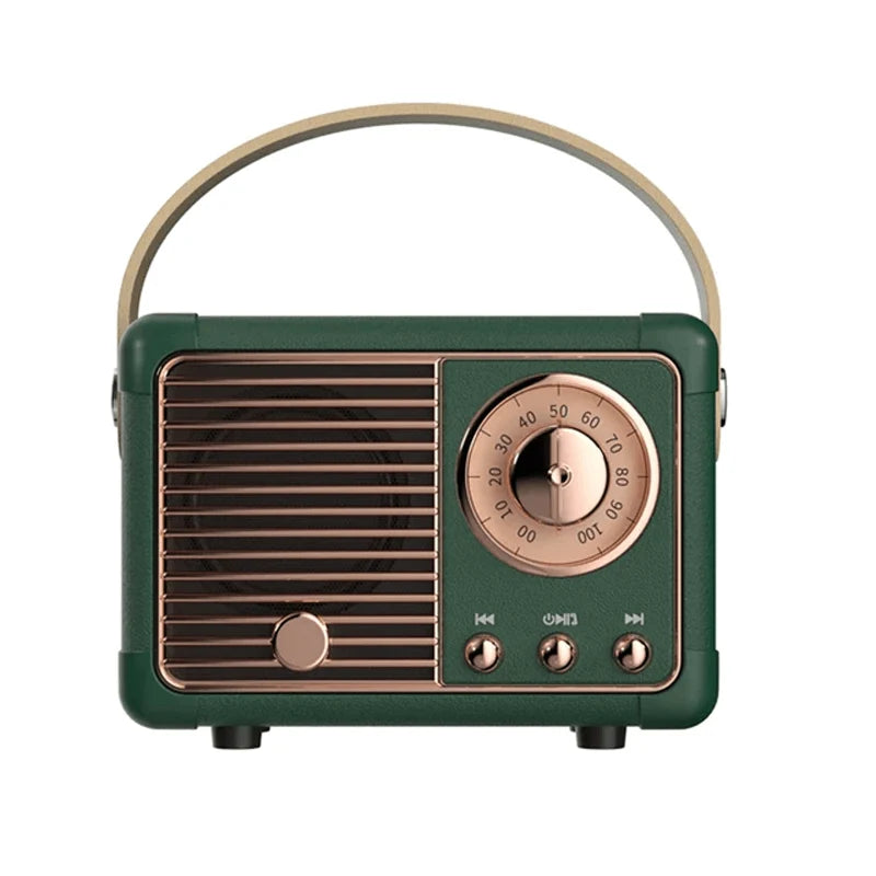 Mini Bluetooth Speaker | Retro Design & Rich Sound | 3-Hour Playtime
