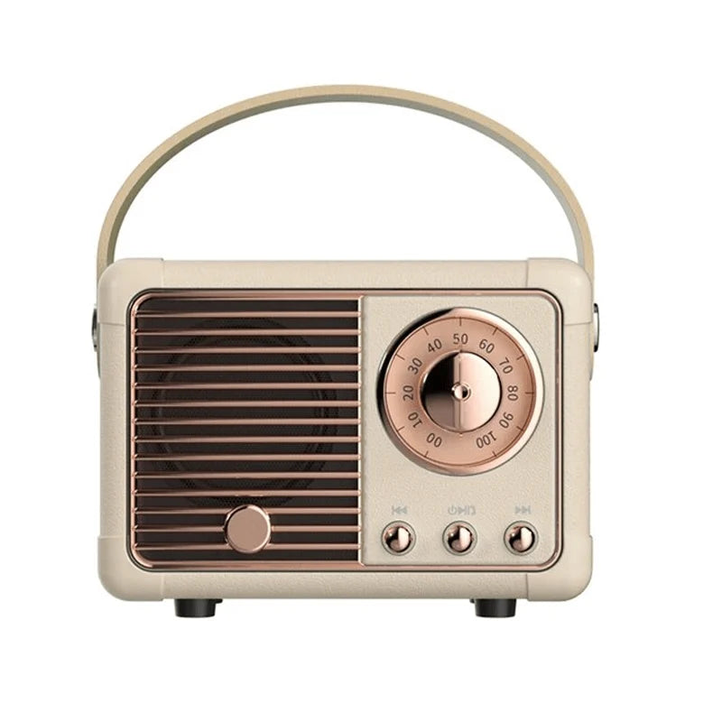 Mini Bluetooth Speaker | Retro Design & Rich Sound | 3-Hour Playtime