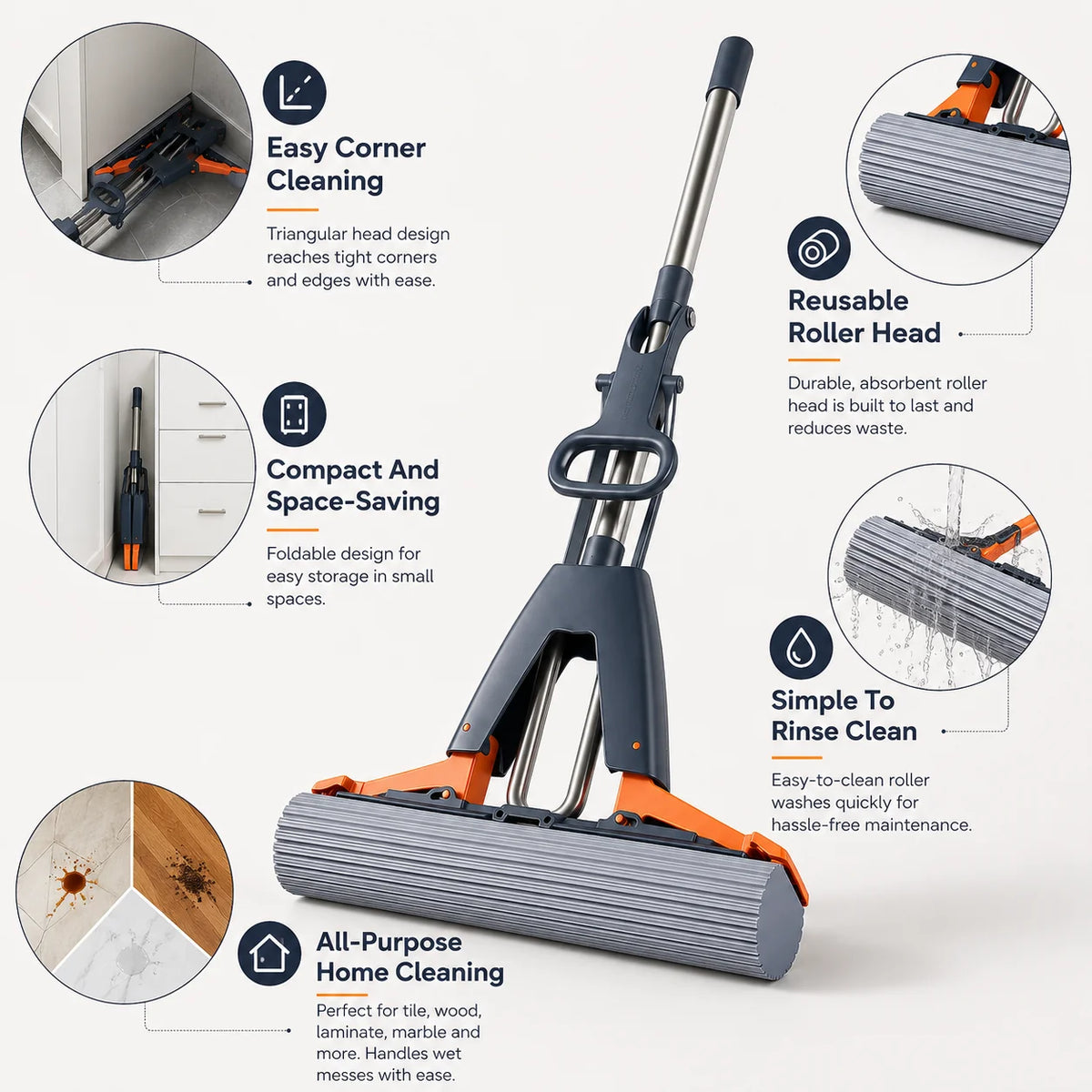 Mini Cleaning Tool | Compact & Reusable Corner Cleaner