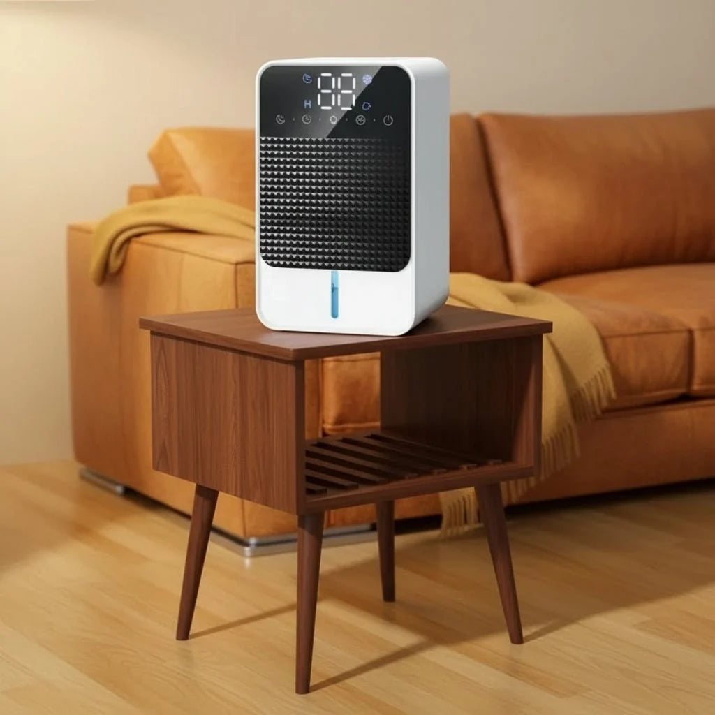 Mini Dehumidifier | LED Touch Panel & 1500ml Tank | Drain Hose Compatible