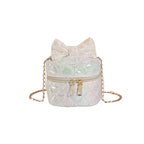 Mini Handbag | Quilted Bow & Chain Strap
