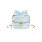 Mini Handbag | Quilted Bow & Chain Strap