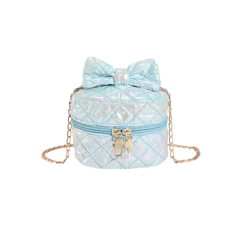 Mini Handbag | Quilted Bow & Chain Strap
