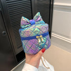 Mini Handbag | Quilted Bow & Chain Strap