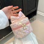Mini Handbag | Quilted Bow & Chain Strap