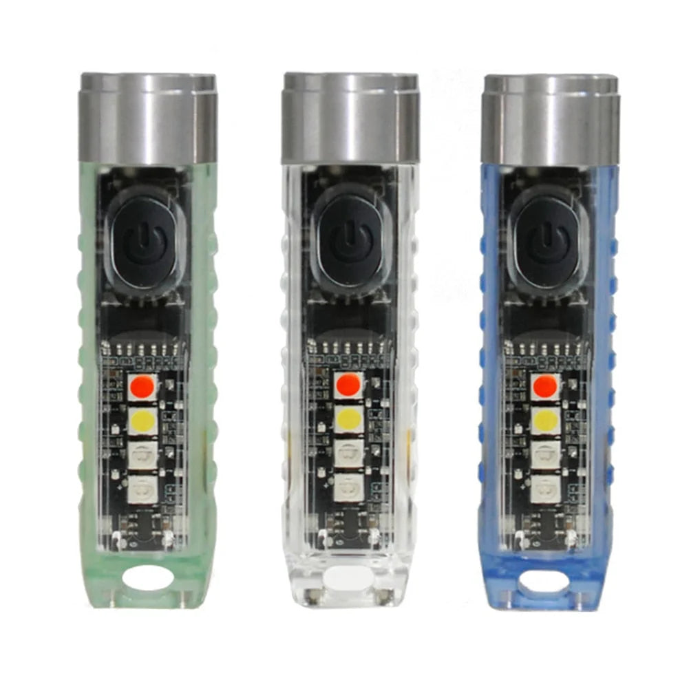 Mini LED Keychain Flashlight | USB-C Rechargeable & IP65 Waterproof