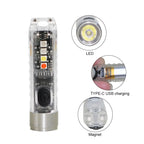 Mini LED Keychain Flashlight | USB-C Rechargeable & IP65 Waterproof