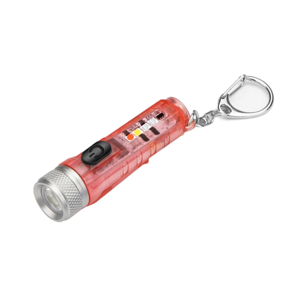 Mini LED Keychain Flashlight | USB-C Rechargeable & IP65 Waterproof