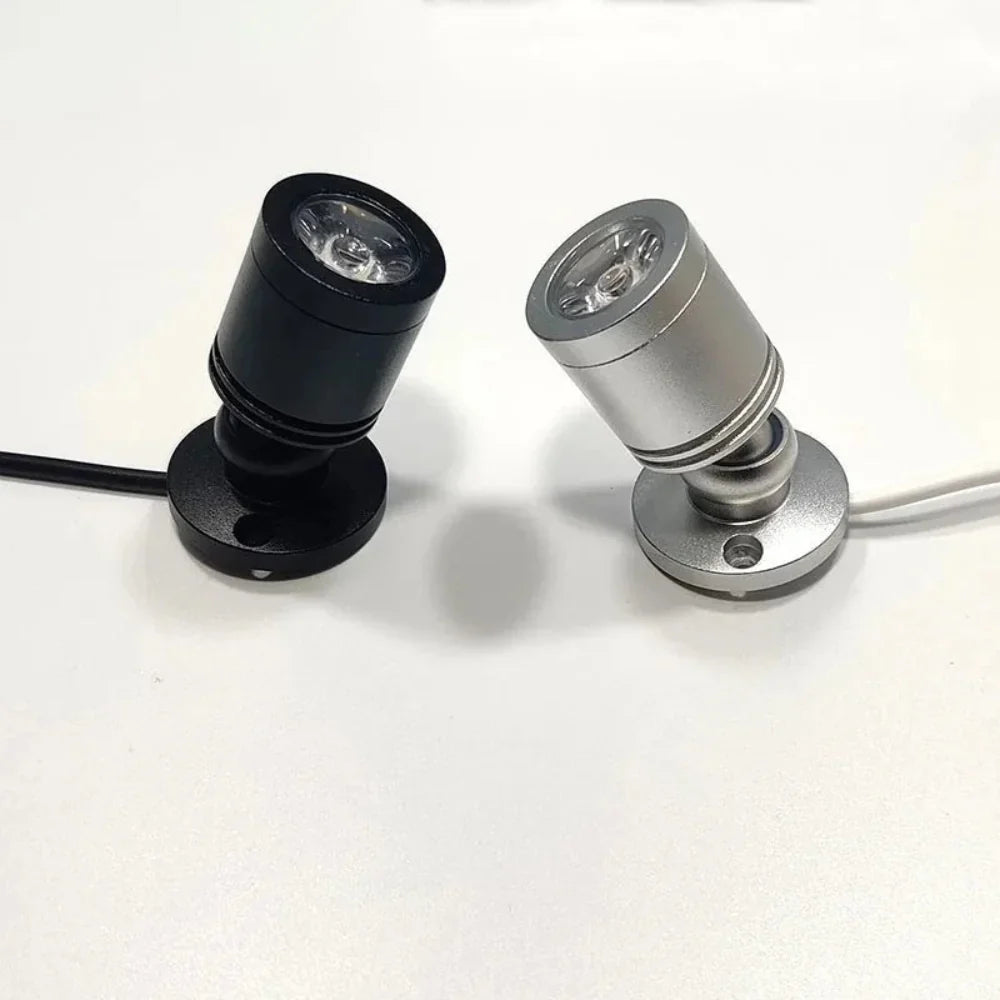 Mini LED Spotlight | USB Plug-In & Adjustable 30° Beam | Aluminum Body