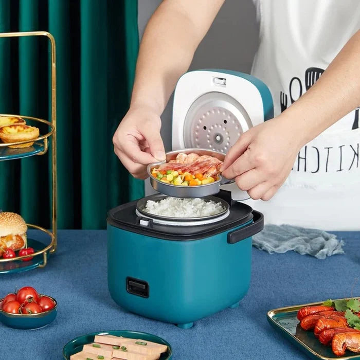 Mini Rice Cooker | Non-Stick & Keep-Warm | Steamer Tray