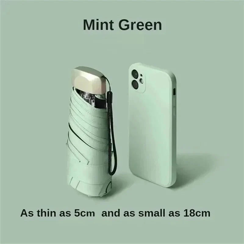 Mini Umbrella | Foldable UV-Blocking & Wind-Resistant | 19 cm Folded