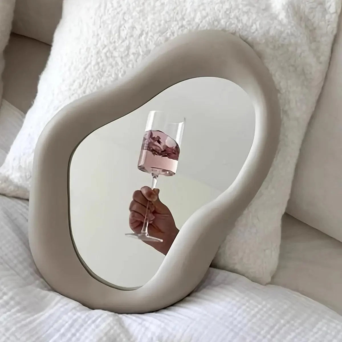 Wall Mirror | Distorted Warped Surface | Slim Frame