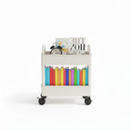 Mobile Bookshelf Cart | 2-Tier & Pen Holder