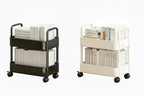 Mobile Bookshelf Cart | 2-Tier & Pen Holder
