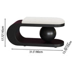 Modern Art Deco Geometric Carbon Steel Iron Stainless Steel Sherpa Fabric Sponge Bench Without Backrest or Armrests for Entryway