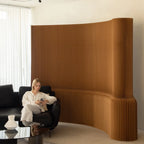 Modern Art Deco Rectangular Kraft Paper Acrylic Expandable Room Divider for Living Room